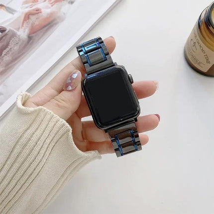 Five Beads Ceramic Steel Replacement Bands for Apple Watch