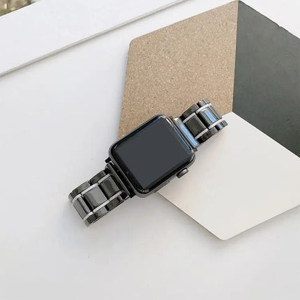 Five Beads Ceramic Steel Replacement Bands for Apple Watch