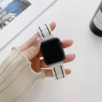Five Beads Ceramic Steel Replacement Bands for Apple Watch