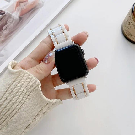 Five Beads Ceramic Steel Replacement Bands for Apple Watch