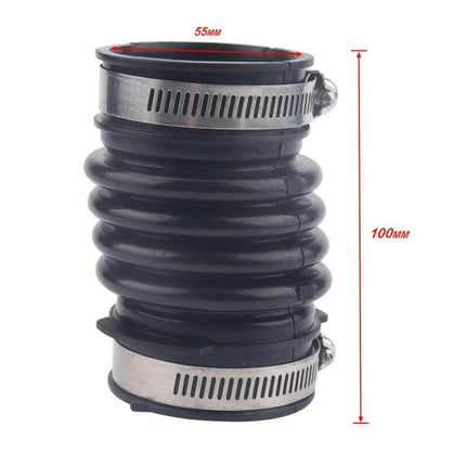 Car Air Intake Hose 55mm For Lexus ES300 1999-2001 - rubber 55mm inner diameter replacement intake hose with clamps, engine-side fit for ES300 1999–2001