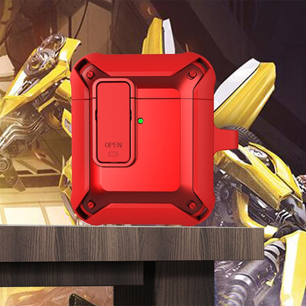 Silicone Protective Case for AirPods During Daily Activities in red, dustproof antifouling cover for secure everyday carrying