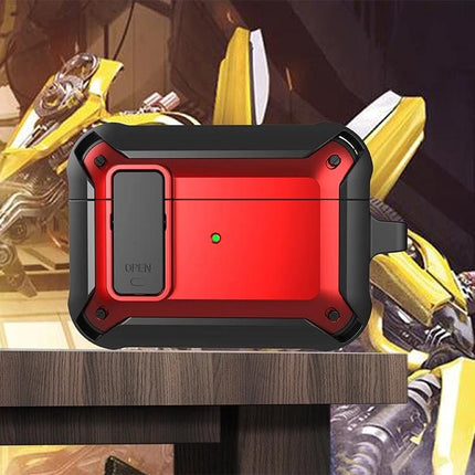 Silicone Protective Case for AirPods During Daily Activities red rugged dustproof silicone case for AirPods on table