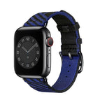 For Apple Watch Series 7  41mm / & 6 & SE & 5 & 4 40mm / Black+Blue