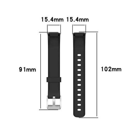 Fitbit Luxe Silicone Watch Band Size S Pine Needle Green