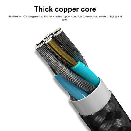 USB-C Cable for Everyday Device Charging and Syncing Needs with thick copper core and multi-strand insulated wires for reliable charging and data transfer