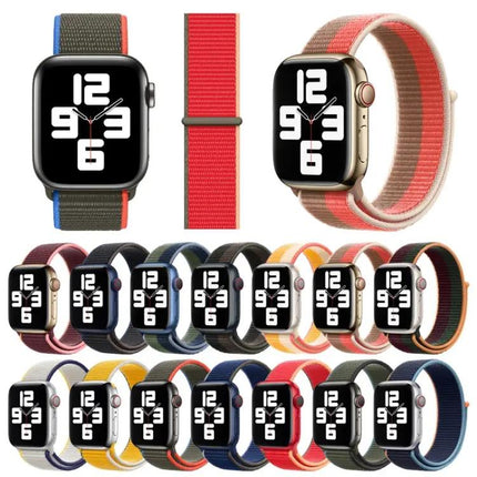 Nylon Loop Sport Replacement Strap For Apple Watch 45mm