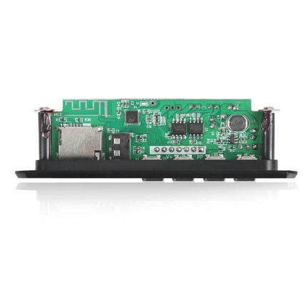 Car MP3 Player with Bluetooth, FM Radio, and USB Connectivity showing internal circuit board and USB slot for in-car audio