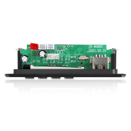 Car MP3 Player with Bluetooth, FM Radio, and USB Connectivity - compact in-car panel showing circuit board and USB port