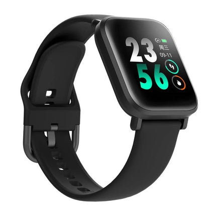 Durable Watch for Everyday Health and Activity Tracking — black activity tracking watch showing heart rate, time, and sleep metrics on display