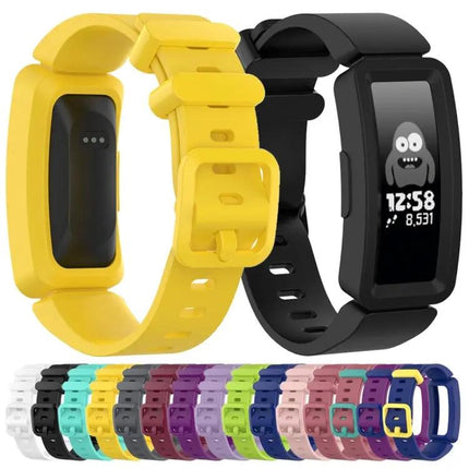 Adjustable Silicone Watch Band For Fitbit Inspire HR Black