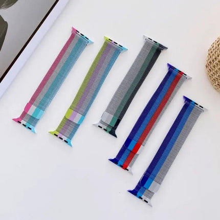 Four-Color Milanese Loop Strap For Apple Watch 41/44/45mm