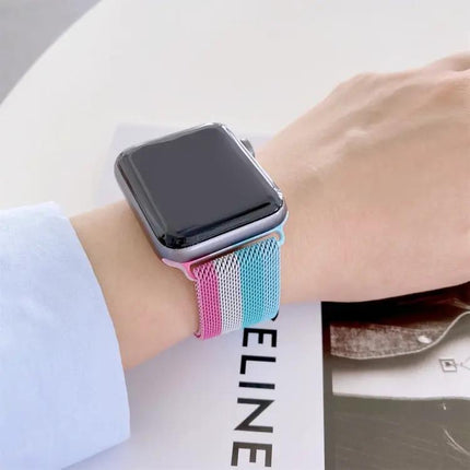 Four-Color Milanese Loop Strap For Apple Watch 41/44/45mm