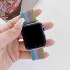 For Apple Watch Series 7  41mm / & 6 & SE & 5 & 4 40mm / Blue Silver Pink Green