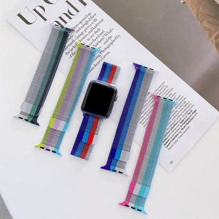 Four-Color Milanese Loop Strap For Apple Watch 41/44/45mm