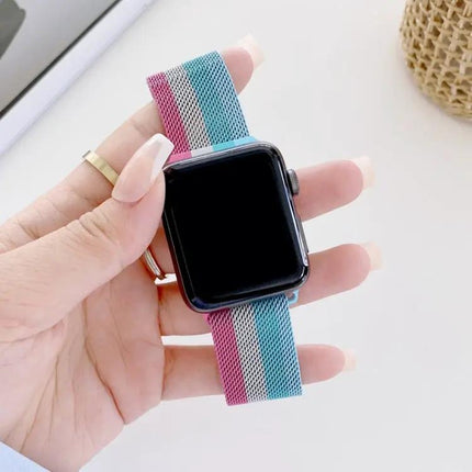 Four-Color Milanese Loop Strap For Apple Watch 41/44/45mm