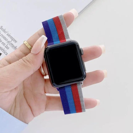 Four-Color Milanese Loop Strap For Apple Watch 41/44/45mm