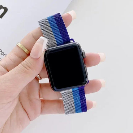 Four-Color Milanese Loop Strap For Apple Watch 41/44/45mm