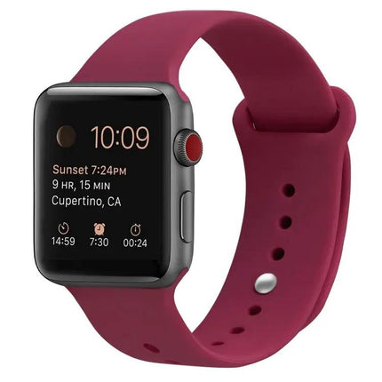 Silicone Replacement Strap For Apple Watch 38 40 42 44 45mm