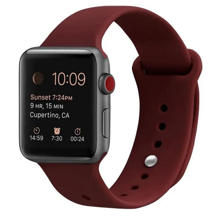 Silicone Replacement Strap For Apple Watch 38 40 42 44 45mm