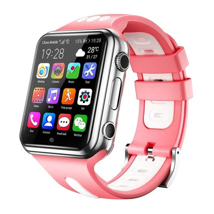 W5 Smart Watch for Everyday Connectivity and Tracking - pink smartwatch showing apps, step tracking and notifications