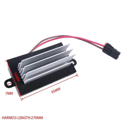 Car Blower Motor Resistor For Hummer Air Conditioner Fan Speed replacement resistor with ABS and aluminum alloy heat sink and wiring harness
