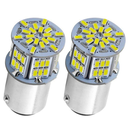 Car Turn Signal And Reverse Light LED Bulb For Everyday Driving White - pair of 6000K 3W 1080lm LED replacement bulbs for turn signals and backup lights
