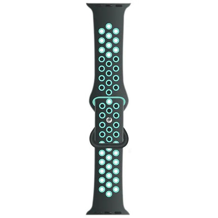 Dual Tone Silicone Apple Watch Strap Adjustable 38/40/41mm