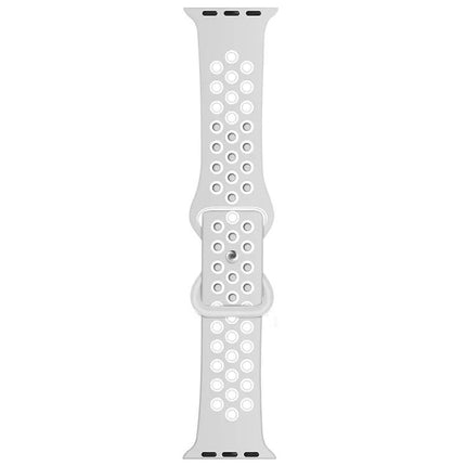 Dual Tone Silicone Apple Watch Strap Adjustable 38/40/41mm