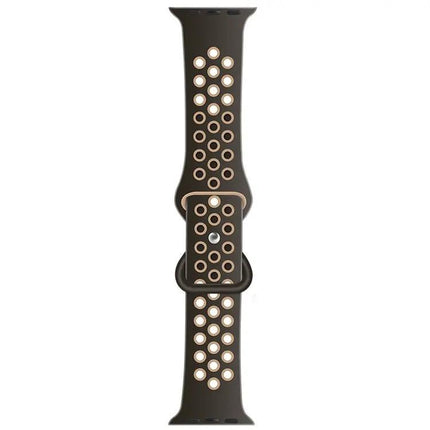 Dual Tone Silicone Apple Watch Strap Adjustable 38/40/41mm