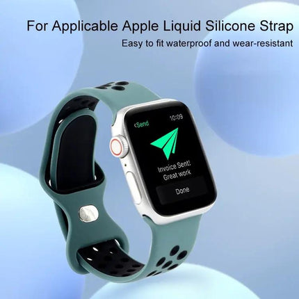 Dual Tone Silicone Apple Watch Strap Adjustable 38/40/41mm
