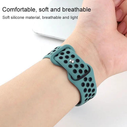 Dual Tone Silicone Apple Watch Strap Adjustable 38/40/41mm