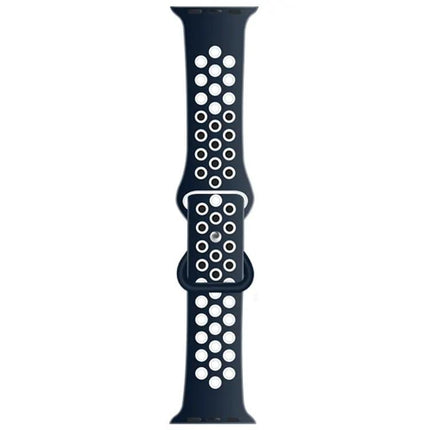Butterfly Buckle Dual-Tone Liquid Silicone Apple Watch Band