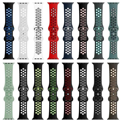 Butterfly Buckle Dual-Tone Liquid Silicone Apple Watch Band