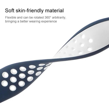 Butterfly Buckle Dual-Tone Liquid Silicone Apple Watch Band