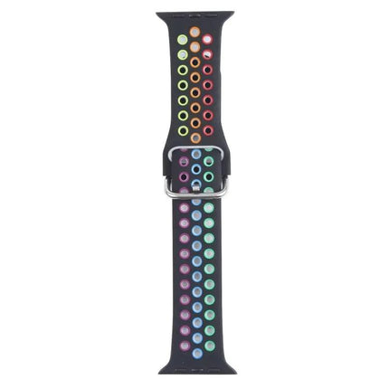 Silicone Apple Watch Band Metal Buckle 42/44/45mm Strap