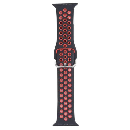 Silicone Apple Watch Band Metal Buckle 42/44/45mm Strap