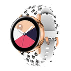 For Samsung Galaxy Watch 46mm / White Paw Print
