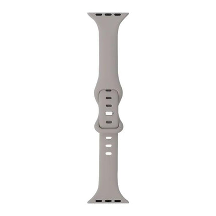 Slim Silicone 8 Buckle Replacement Strap For Apple Watch
