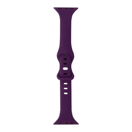 Slim Silicone 8 Buckle Replacement Strap For Apple Watch