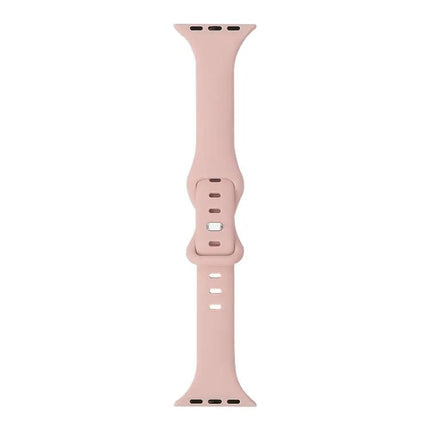 Slim Silicone 8 Buckle Replacement Strap For Apple Watch