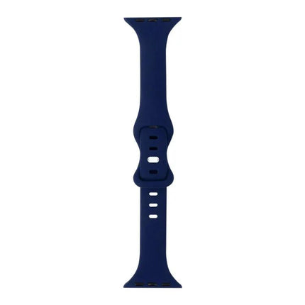 Slim Silicone 8 Buckle Replacement Strap For Apple Watch