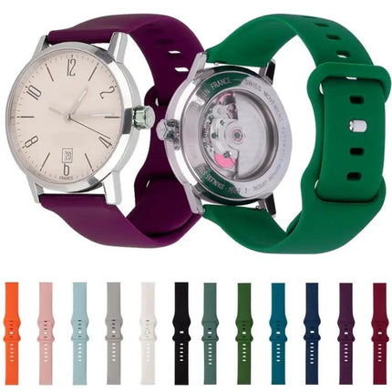 Silicone 8-Buckle Watch Strap For Amazfit GTR 47mm