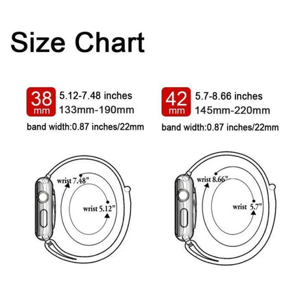 Nylon Watch Band For Apple Watch 38/40/41/42/44/45mm