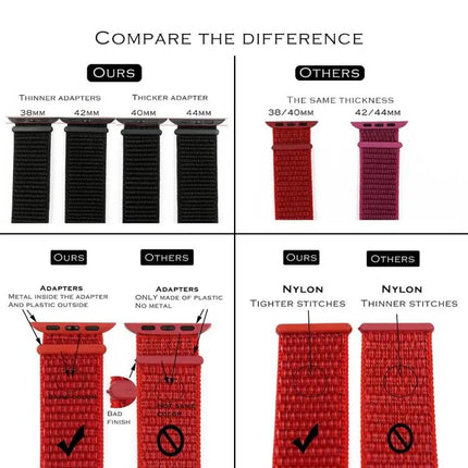 Nylon Watch Band For Apple Watch 38/40/41/42/44/45mm
