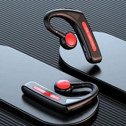 Open Ear Bone Conduction Headset For Running And Commuting black red open-ear sports bone conduction headset