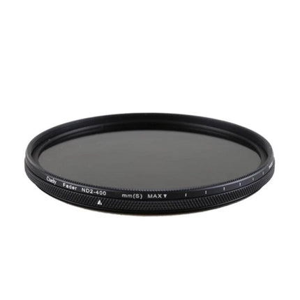 Cuely Adjustable Neutral Density Filter for Photo Shooting - slim round adjustable ND2-ND400 glass filter for long-exposure outdoor and portrait photography