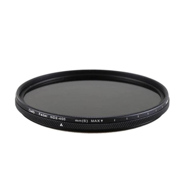 Cuely Adjustable Neutral Density Filter for Photo Shooting - slim round adjustable ND2-ND400 glass filter for long-exposure outdoor and portrait photography