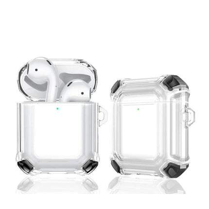 Protective Case Safeguards AirPods for Daily Activities and Travel - Clear Impact-Resistant AirPods Case With Easy Charging Access