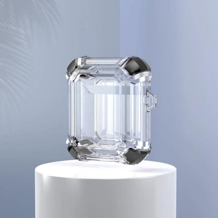 Protective Case Safeguards AirPods for Daily Activities and Travel clear rugged charging-friendly AirPods case